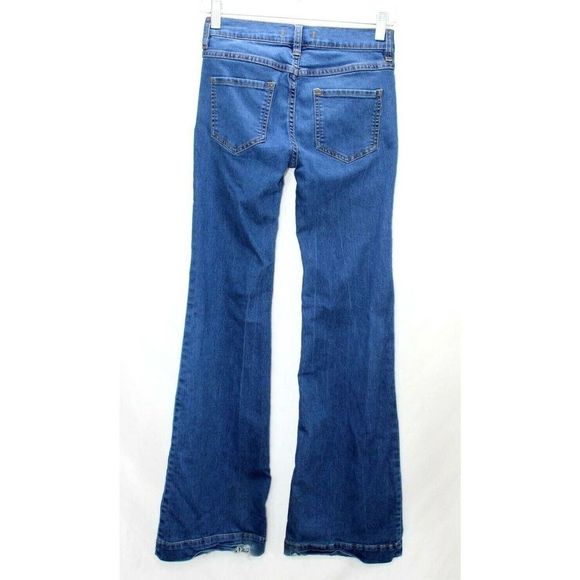 FREE PEOPLE Women's Boot Cut Jeans Size 25 Medium Wash Stretch - Picture 3 of 10